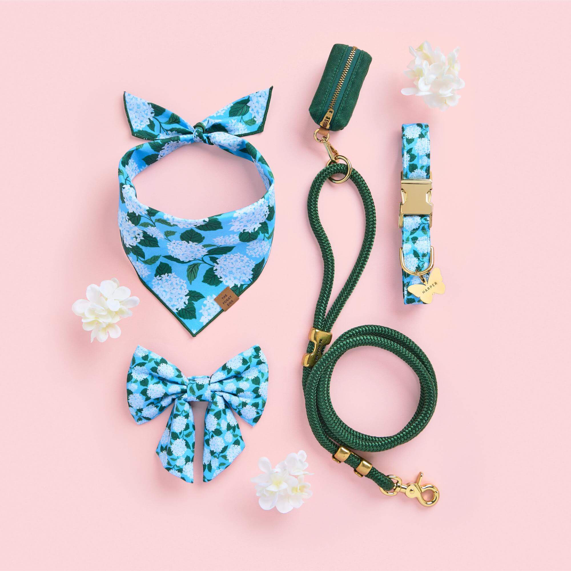 Hydrangea Dog Collar