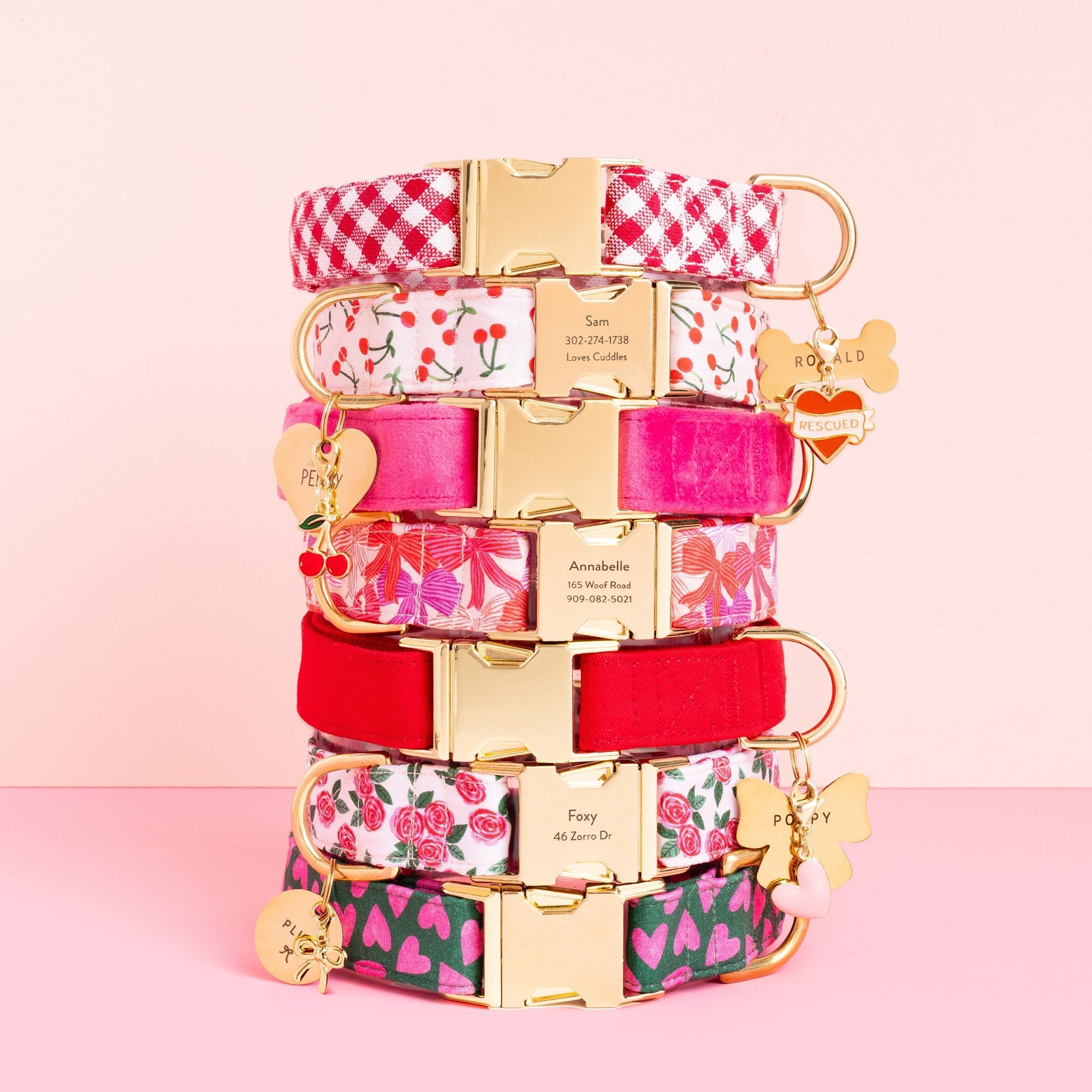 Cherry Jubilee Dog Collar